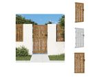 Vidaxl Cancello Da Giardino 85X175 Cm In Acciaio Corten Design Bambù - Cancelli Da Giardino