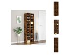Vidaxl Scarpiera In Rovere Affumicato 54X34X183 Cm Materiale A Base Di Legno - Scarpiere E Armadietti