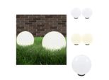 Vidaxl Luci Da Giardino A Led 2 Pz. Sferica 30 Cm Pmma - Illuminazione Esterna