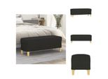 Vidaxl Panca Nera 100X35X41 Cm In Tessuto - Panche