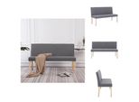 Vidaxl Panca 139,5 Cm In Poliestere Grigio Chiaro - Panche Per Il Corridoio E Per La Casa