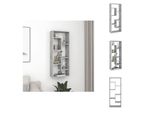Vidaxl Scaffale A Muro Grigio Cemento 36X16X90 Cm Materiale A Base Di Legno - Scaffali A Muro
