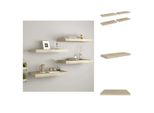 Vidaxl Mensole Da Parete Galleggianti 4 Pz. Mdf Color Rovere 60X23,5X3,8Cm - Mensole Da Parete