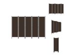 Vidaxl 5 Pezzi Divisorio Marrone 250X180 Cm - Divisori Per Ambienti