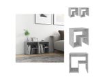 Vidaxl Comodini 2 Pz. Grigio Cemento 40X30X40 Cm Materiale A Base Di Legno - Comodini
