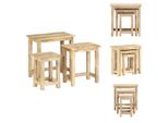 Vidaxl Tavolini 3 Pezzi. Legno Massiccio Di Mango - Tavolini