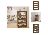 Vidaxl Libreria/Divisorio Per Camera In Rovere Marrone 80X30X135 Cm Materiale A Base Di Legno - Librerie E Librerie