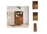 Vidaxl Credenza Rovere Fumé 60X36X110 Cm Materiale A Base Di Legno - Credenze