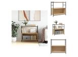 Vidaxl Libreria Rovere Sonoma 80X30X78,5 Cm Materiale A Base Di Legno E Ferro - Librerie E Scaffali