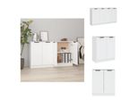 Vidaxl Credenze 2 Pz. Bianco 60X30X70 Cm Materiale A Base Di Legno - Credenze