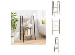 Vidaxl Scaffale A 3 Ripiani Marrone Chiaro E Nero 56X35X108 Cm - Librerie E Scaffali