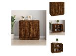 Vidaxl Credenza Rovere Fumé 80X34X75 Cm Materiale Legno - Credenze