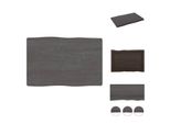 Vidaxl Piano Da Tavolo 60X40X(2-4) Cm In Legno Massiccio Trattato Bordo Albero - Piani Da Tavolo