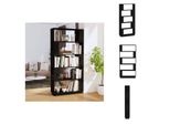 Vidaxl Libreria/Divisorio Nero 80X25X163,5 Cm In Legno Di Pino Massiccio - Librerie E Scaffali