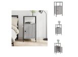 Vidaxl Comodino Grigio Rovere Sonoma 41X31X80 Cm Materiale Legno - Comodini