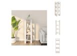 Vidaxl Libreria/Divisorio Bianco 41X35X125 Cm In Legno Di Pino Massiccio - Librerie E Scaffali