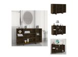 Vidaxl Credenza Rovere Fumé 120X30X75 Cm Materiale Legno - Credenze