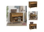 Vidaxl Portascarpe In Rovere Affumicato 70X36X60 Cm In Legno - Portascarpe E Armadietti