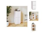 Vidaxl Credenza Bianca 31,5X34X75 Cm In Legno Di Pino Massiccio - Credenze