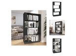 Vidaxl Libreria/Divisorio Grigio 80X25X132 Cm In Legno Di Pino Massiccio - Librerie E Scaffalature