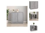 Vidaxl Credenza Grigio Sonoma 80X34X75 Cm Materiale A Base Di Legno - Credenze
