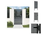 Vidaxl Cancello Da Giardino Antracite 105X250 Cm In Acciaio - Cancelli Da Giardino