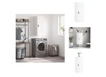 Vidaxl Armadio A Muro Bianco Lucido 34,5X34X90 Cm In Legno - Credenze