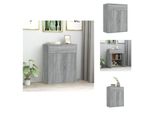 Vidaxl Credenza Grigio Sonoma 60X30X75 Cm Materiale A Base Di Legno - Credenze