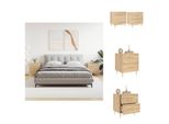 Vidaxl Comodini 2 Pezzi Rovere Sonoma 40X35X47,5 Cm Materiale A Base Di Legno - Comodini