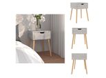 Vidaxl Comodino Grigio Cemento 40X40X56 Cm Materiale Legno - Comodini
