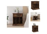Vidaxl Comodino In Rovere Fumé 43X36X50 Cm - Comodini
