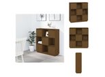 Vidaxl Credenza Marrone Miele 110,5X35X117 Cm In Legno Di Pino Massiccio - Credenze