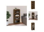 Vidaxl Libreria Marrone Miele 50X35X125,5 Cm In Legno Di Pino Massiccio - Librerie & Librerie