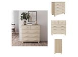 Vidaxl Credenza Hamar Marrone Miele 79X40X80 Cm Pino Massiccio - Credenze