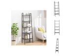 Vidaxl Scaffale A 5 Ripiani Nero 56X35X174 Cm - Librerie E Scaffalature