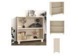 Vidaxl Credenza Hamar Marrone Miele 85X35X80 Cm Pino Massiccio - Credenze