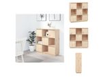 Vidaxl Credenza 110,5X35X117 Cm Massivholz Kiefer - Credenze