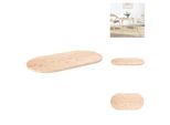 Vidaxl Piano Da Tavolo 90X45X2,5 Cm In Legno Massiccio Di Pino Ovale - Piani Da Tavolo