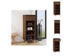 Vidaxl Scarpiera Marrone Effetto Rovere 40X36X105 Cm Materiale Legno - Scarpiere E Armadietti