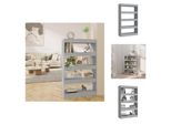 Vidaxl Libreria/Divisorio Grigio Sonoma 80X30X135 Cm Materiale A Base Di Legno - Librerie E Librerie