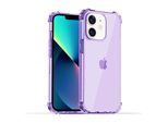 Smartphonica Iphone 12 Mini Custodia In Silicone Antiurto Trasparente Con Paraurti - Viola