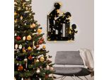 Wallity, Xmasblack - 018, Scultura Da Parete, Nero, 100 % Metallo, 39 X 86 Cm