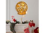 Wallity, Xmasgold - 025, Scultura Da Parete, Oro, 100 % Metallo, 44 X 50 Cm