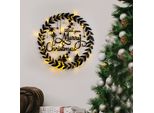 Wallity, Xmasblack - 010, Scultura Da Parete, Nero, 100 % Metallo, 59 X 56 Cm