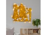 Wallity, Xmasgold - 016, Scultura Da Parete, Oro, 100 % Metallo, 39 X 64 Cm