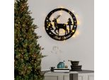 Wallity, Xmasblack - 032, Scultura Da Parete, Nero, 100 % Metallo, 60 X 60 Cm