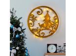Wallity, Xmasgold - 027, Scultura Da Parete, Oro, 100 % Metallo, 60 X 60 Cm