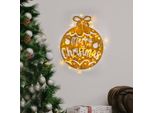 Wallity, Xmasgold - 007, Scultura Da Parete, Oro, 100 % Metallo, 51 X 56 Cm