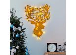 Wallity, Xmasgold - 026, Scultura Da Parete, Oro, 100 % Metallo, 52 X 70 Cm
