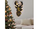 Wallity, Xmasblack - 003, Scultura Da Parete, Nero, 100 % Metallo, 36 X 56 Cm